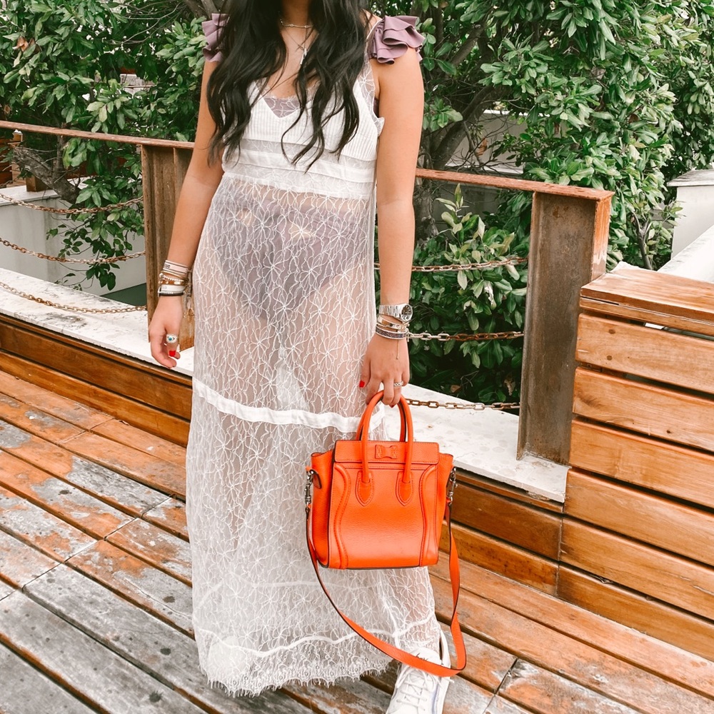 White summer maxi dress